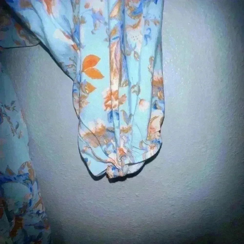 Women's Haptics Dress, Blue Floral, Size S - Picture 6 of 9
